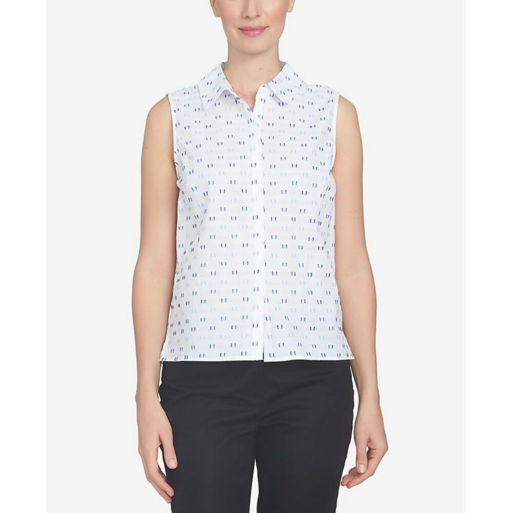 Cece Cotton Printed Blouse
